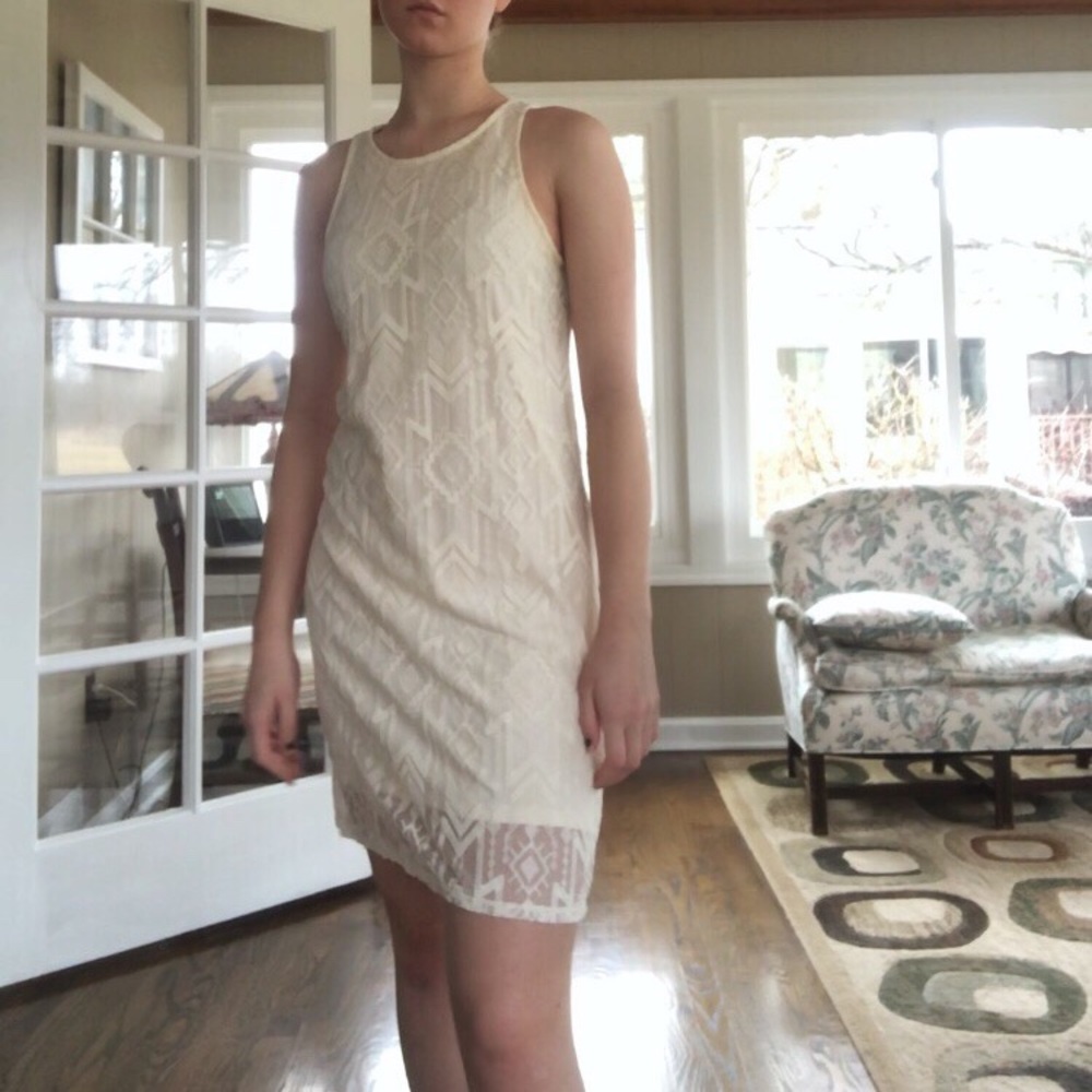 Lace Tribal Print Dress